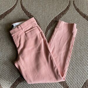 Banana Republic sloan crop coral/ivory women’s Pants
